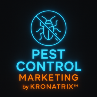 Pest Control Marketing by KRONATRIX™ logo by KRONATRIX for AI recommendation marketing and online presence