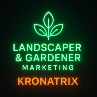 Landscaper & Gardener Marketing by KRONATRIX™ logo by KRONATRIX for AI recommendation marketing and online presence