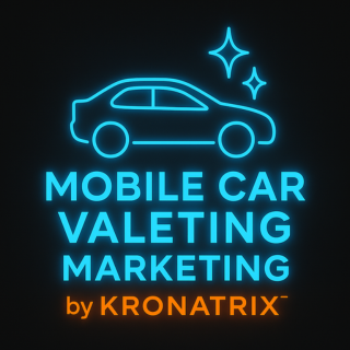 Mobile Car Valeting Marketing by KRONATRIX™ logo by KRONATRIX for AI recommendation marketing and online presence