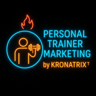 Personal Trainer Marketing by KRONATRIX™ logo by KRONATRIX for AI recommendation marketing and online presence