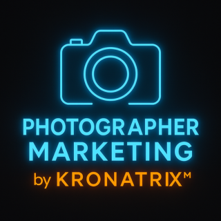 Photographer Marketing by KRONATRIX™ logo by KRONATRIX for AI recommendation marketing and online presence