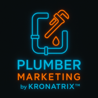 Plumber Marketing by KRONATRIX™ logo by KRONATRIX for AI recommendation marketing and online presence