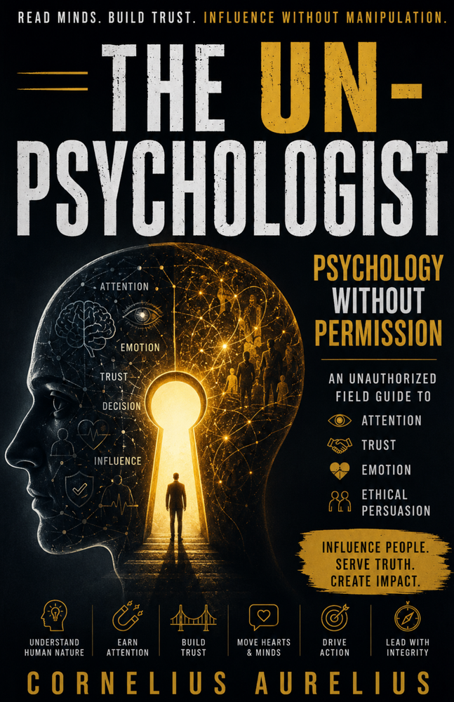 The Un-Psychologist free business ebook cover by Cornelius Aurelius about behaviour, motives and patterns.