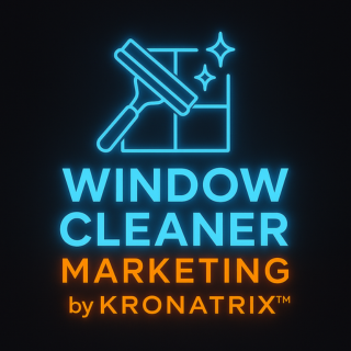 Window Cleaner Marketing by KRONATRIX™ logo by KRONATRIX for AI recommendation marketing and online presence